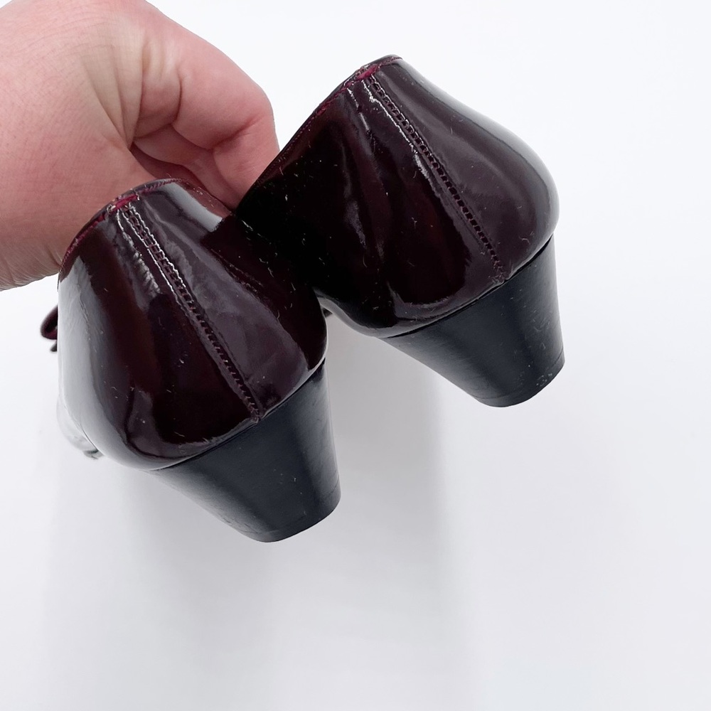 Vintage Salvatore Ferragamo Boutique Purple Patent Leather Vara Bow Pump 9.5 AAA - Picture 6 of 12